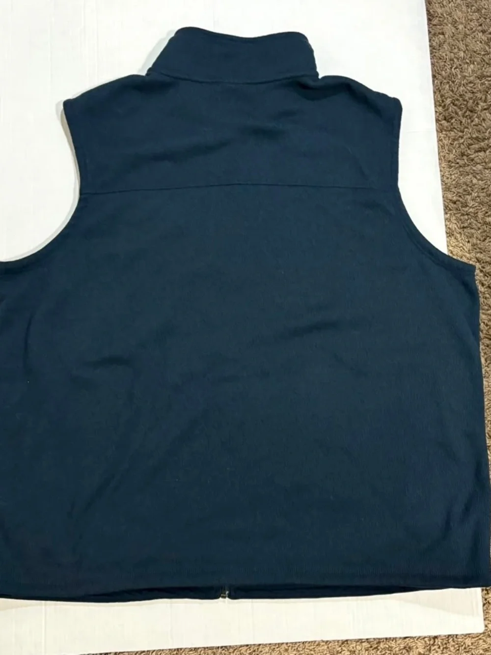 The North Face Men's Navy Full-Zip Fleece Vest